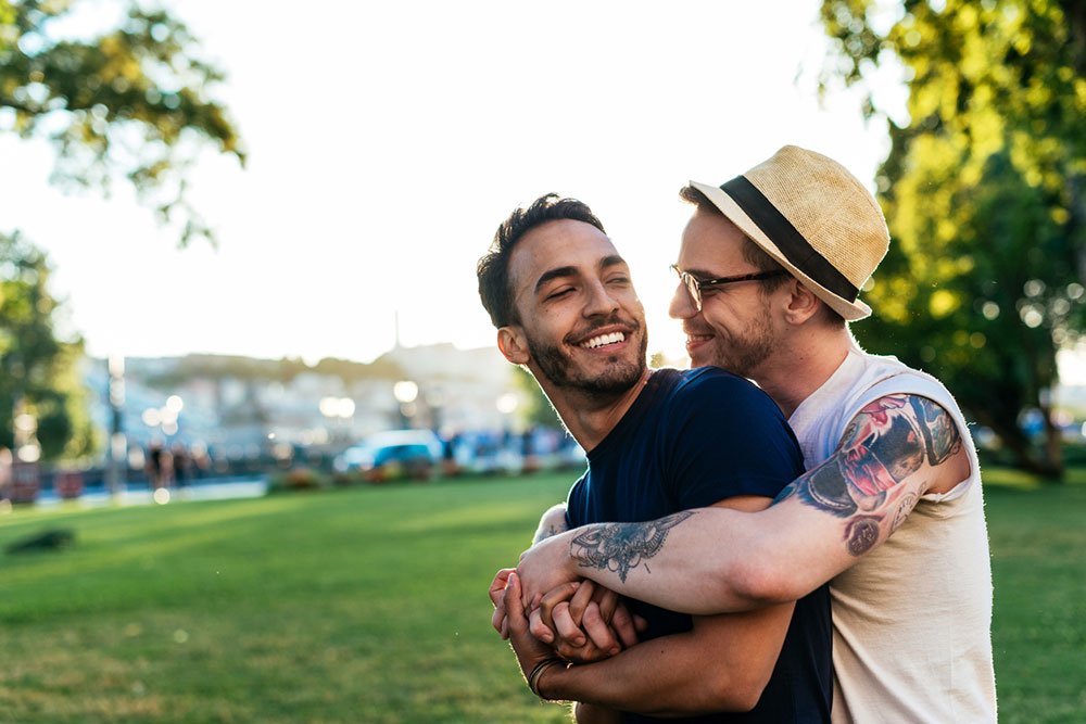 gay men in park