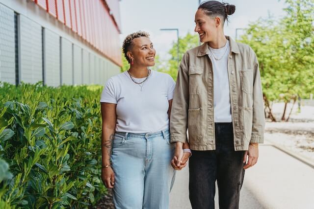 Couples holding hands - BIPOC